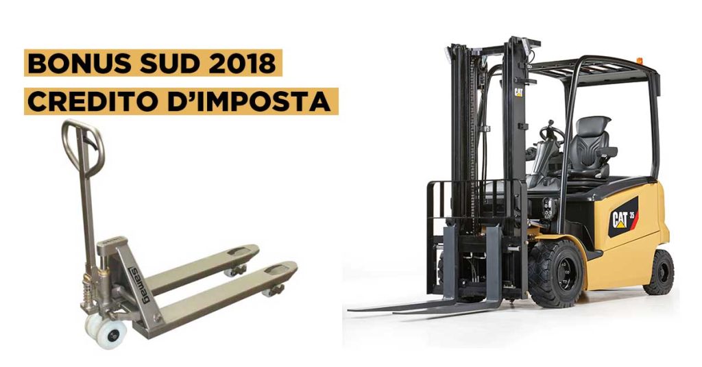 Bonus Sud 2018 crediti di imposta per investimenti e beni strumentali