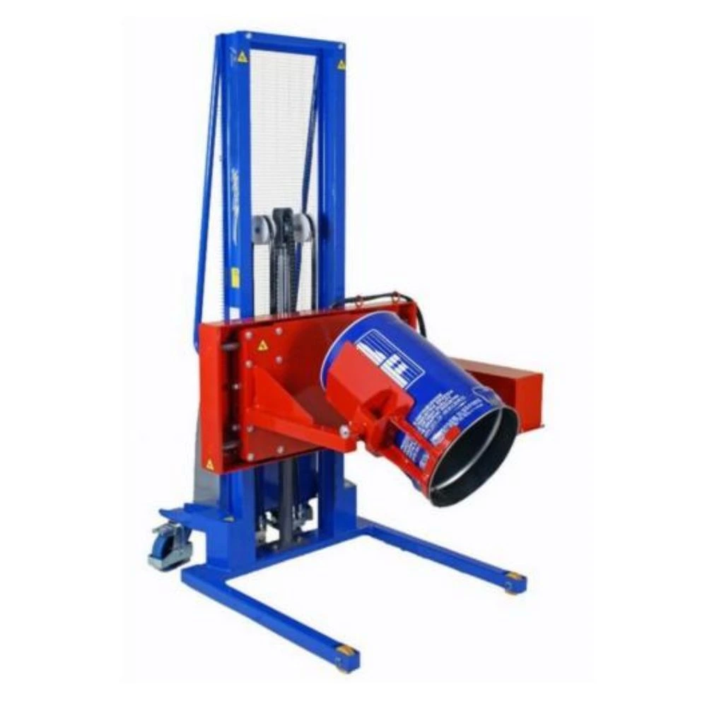 Carrello con Pinza a Rotazione Frontale per Fusti