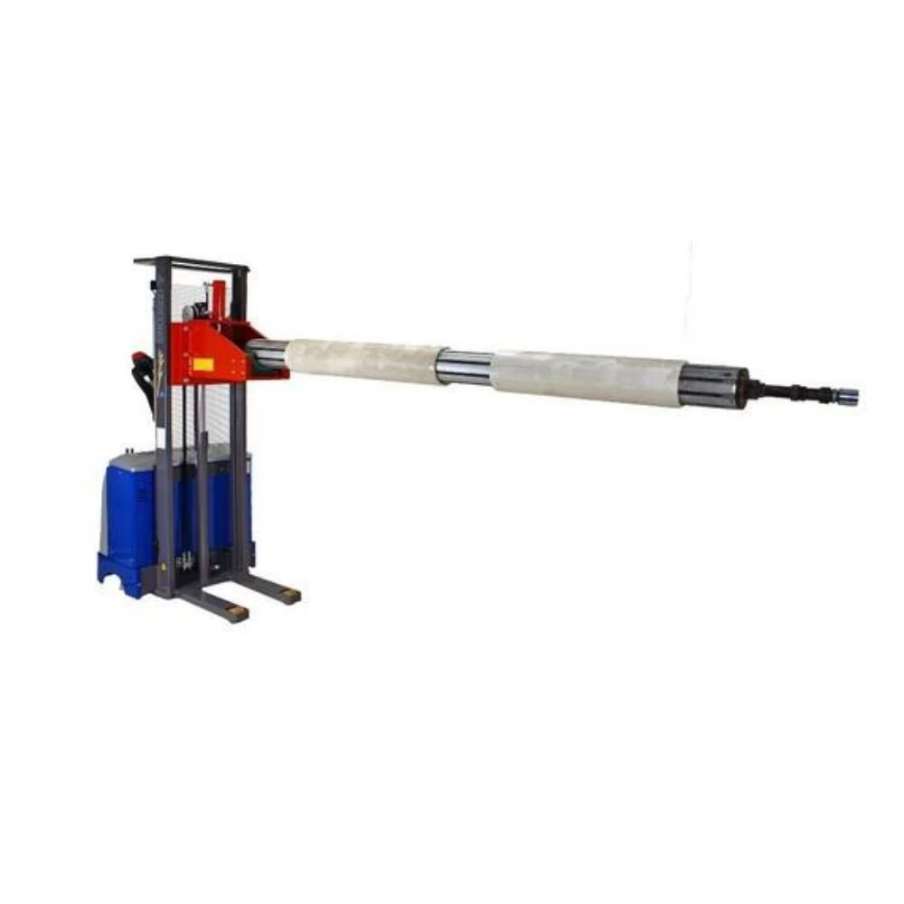 Carrello con pinza per alberi porta-bobine