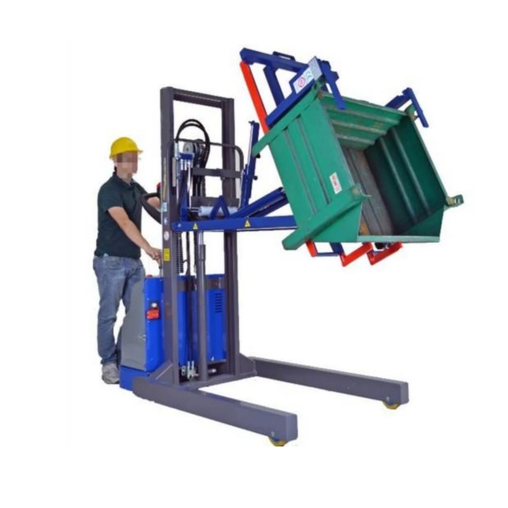 Carrello con ribalta cassoni frontale