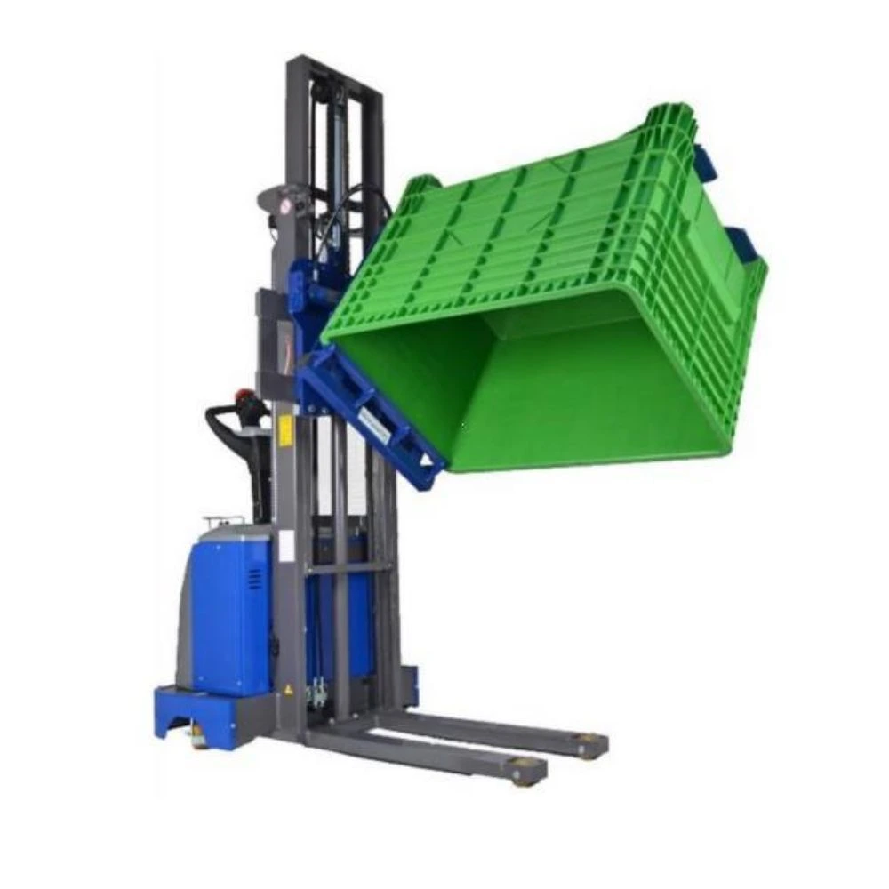 Carrello con ribalta cassoni laterale