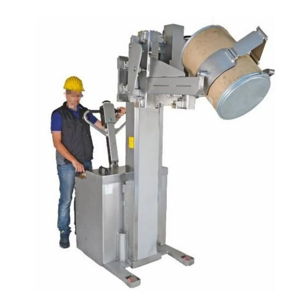 Carrello-in-inox-con-pinza-svuotamento-fusti