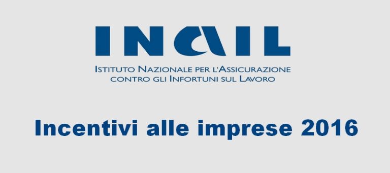 Incentivi alle imprese 2016