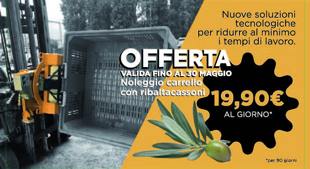 Sollevatori e ribaltatori per cassoni: offerta noleggio.